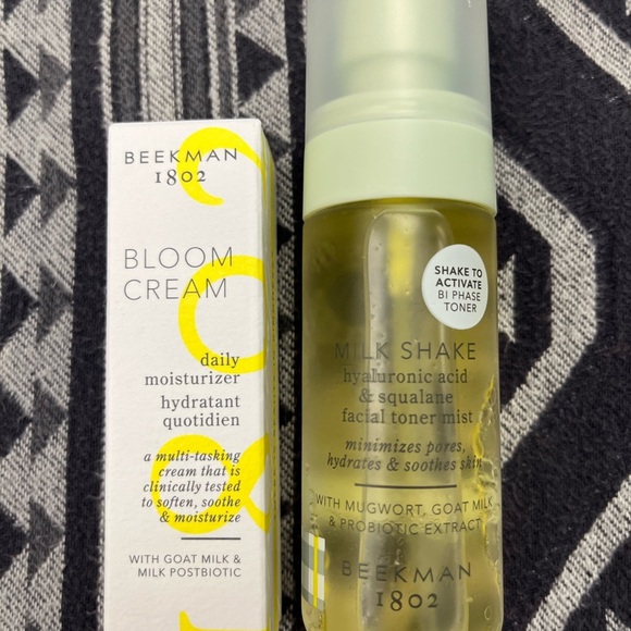 Beekman 1802 Other - Beekman 1802 Bloom Cream Daily Face Moisturizer & Milk Shake Facial Toner Mist